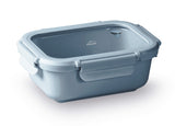 Tupper cerámico tapa cristal Azul