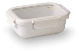 Tupper cerámico tapa cristal Crema