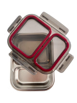 Tupper 2 compartimentos estanca acero inox 18/10