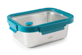 Tupper rectangular de acero inoxidable y tapa cristal - Cocuisine